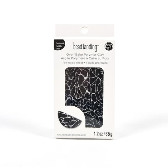 Black Stone Oven Bake Polymer Clay by Bead Landing&#x2122;